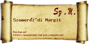 Szemerédi Margit névjegykártya